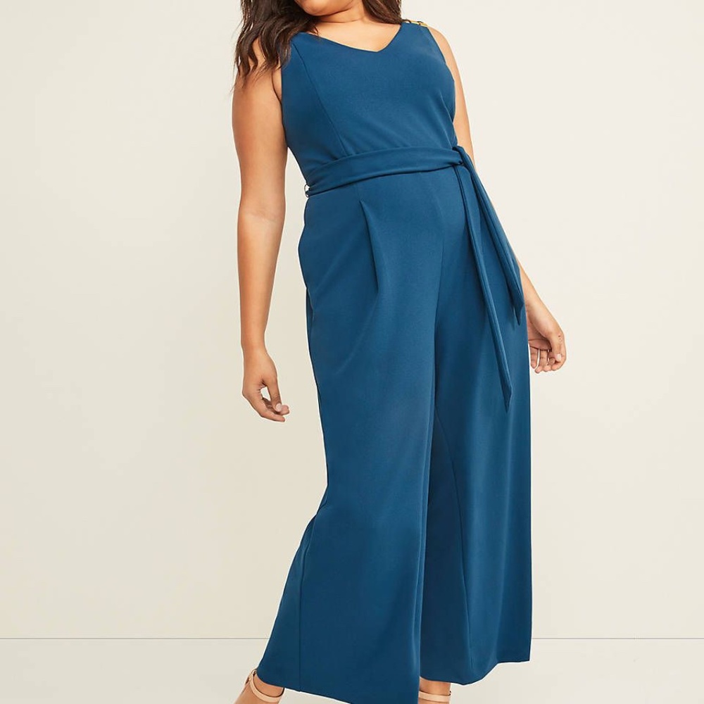 *NWT* Teal Full-Length Jumpsuit with Hardware